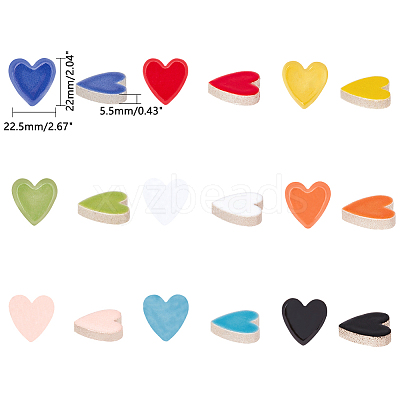 Porcelain Cabochons PORC-PH0001-05-1