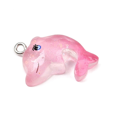 Ocean Theme Transparent Resin Pendants RESI-I351-03P-03-1