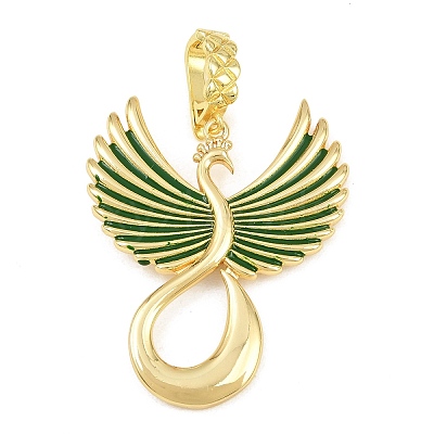 Brass Enamel Pendantss KK-CBAAB9C-05G-1