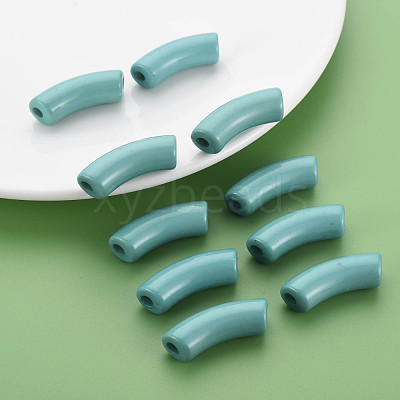 Opaque Acrylic Beads MACR-S372-001B-15-4712-1