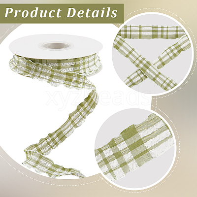 Cloth Plaid Ribbon OCOR-WH20071-001E-1