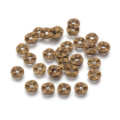 Tibetan Style Wavy Spacer Beads X-TIBEB-A101871-AB-FF-1
