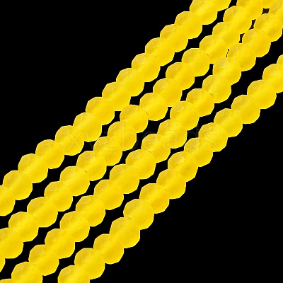 Transparent Glass Beads Strands X-EGLA-A034-T4mm-MD17-1