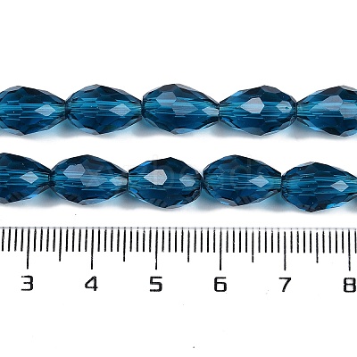 Transparent Glass Beads Strands X-EGLA-N013-T10mm-D25-1
