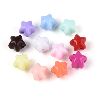 Opaque Acrylic Beads SACR-T017-70M-1