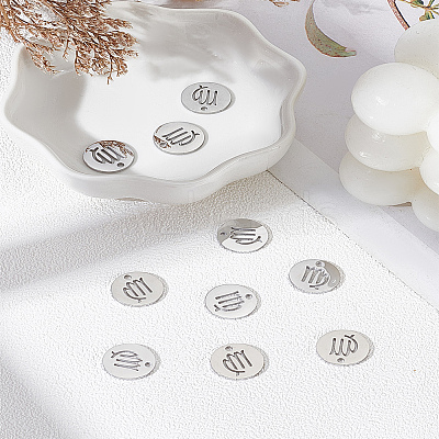 10Pcs 304 Stainless Steel Charms STAS-LP0003-19I-1