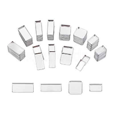 80Pcs 4 Styles Rectangle Aluminum & 20Pcs Square Iron Empty Palette Pans FIND-PH0020-97-1