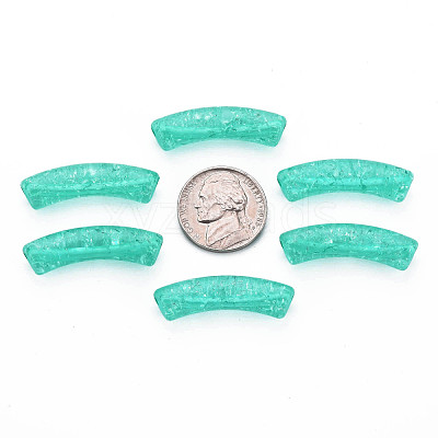 Transparent Crackle Acrylic Beads CACR-S009-001A-N68-1
