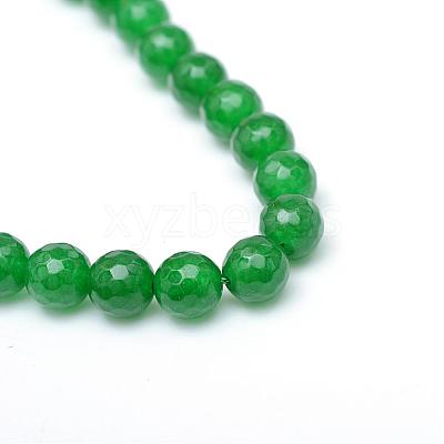 Natural White Jade Bead Strands G-R346-8mm-01-1