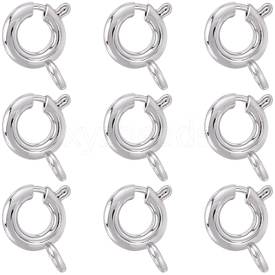 20Pcs Brass Spring Ring Clasps KK-BBC0027-68C-P-1