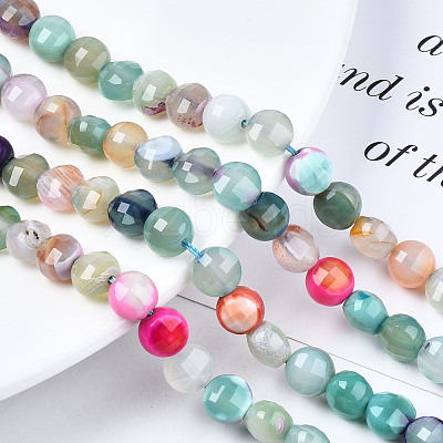 Natural Agate Beads Strands G-N326-100A-01-1