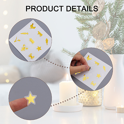 PVC Plastic Self-Adhesive Stickers STIC-WH20002-04B-1