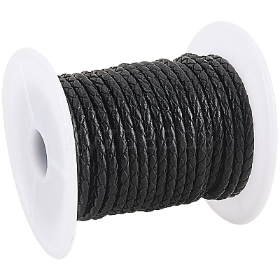 8M Braided Cowhide Leather Cord NWIR-3.0-02A-1