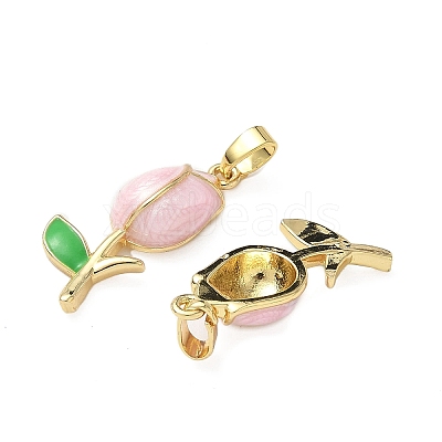 Brass Enamel Pendants KK-I371-33G-03-1