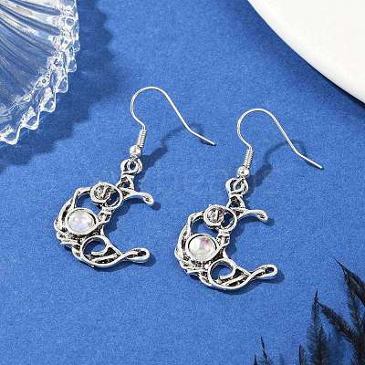 Alloy Resin Dangle Earrings EJEW-JE06370-02-1