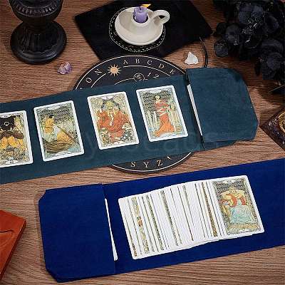 4Pcs 2 Colors Double-Sided Velvet Tarot Cards Storage Bags ABAG-CN0001-05-1