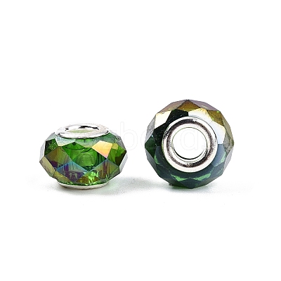 Transparent Glass European Beads GPDL-N004-D14mm-A11-1