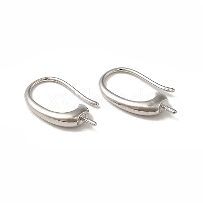 Rack Plating Brass Earring Hooks KK-G480-09P-1