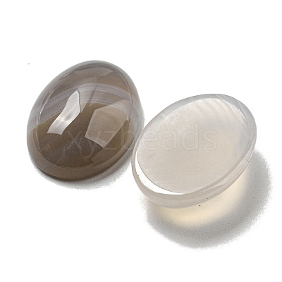 Natural Grey Agate Gemstone Cabochons G-C115-01A-26-1