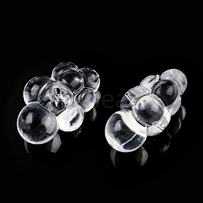 Transparent Acrylic Beads X-TACR-T026-01-1