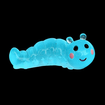 Luminous Resin Worm Ornament DJEW-R011-01A-01-1