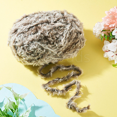 Super Bulky Imitation Fur Polyester Yarn OCOR-TAC0016-36G-1