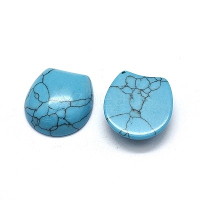 Synthetic Turquoise Cabochons G-O175-13D-1