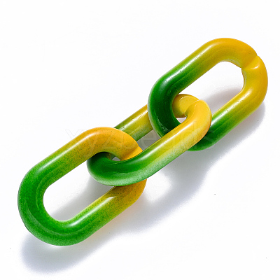 Two Tone Opaque Acrylic Linking Rings OACR-S036-006B-M05-1