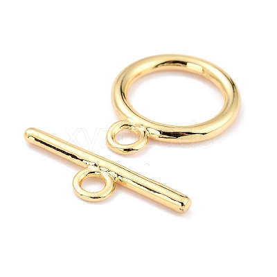 Rack Plating Brass Toggle Clasps X-KK-B036-12G-1