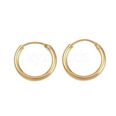 Brass Hoop Earrings EJEW-F378-02G-1