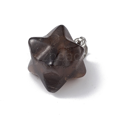 Natural Smoky Quartz Pendants G-C002-02I-1