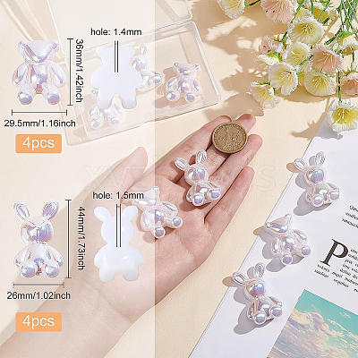ABS Plastic Beads FIND-BC0003-10-1