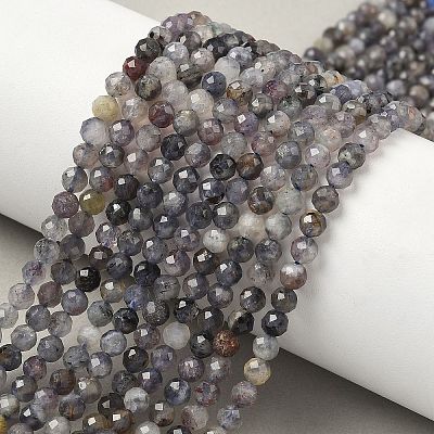 Natural Iolite Beads Strands G-G188-B04-06A-1