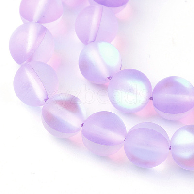 Synthetic Moonstone Beads Strands X-G-R375-8mm-A02-1