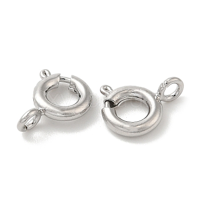 Brass Spring Ring Clasps KK-P249-08A-P-1