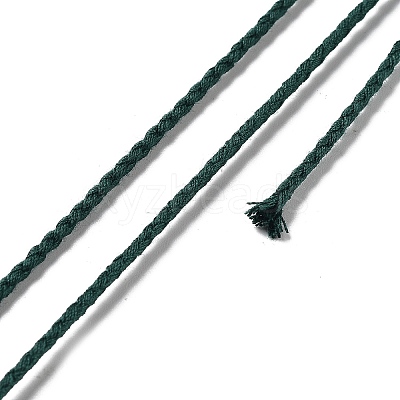 20M Polyester Braided Cord for Jewelry Making OCOR-G015-04A-08-1