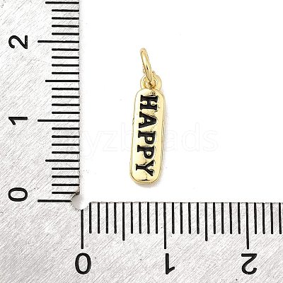 Brass Enamel Charms KK-P338-01G-G01-1