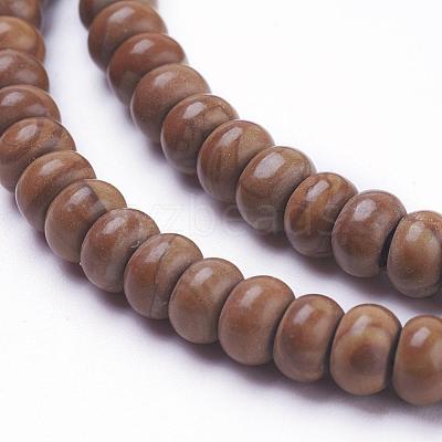 Natural Wood Lace Stone Wooden Jasper Beads Strands G-F520-13-1