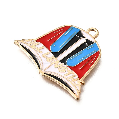 Alloy Enamel Pendants LS-ENAM-D302-02KCG-02B-1