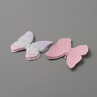 Butterfly Shape Cloth Sew on Patches Applique DIY-WH0032-89F-1