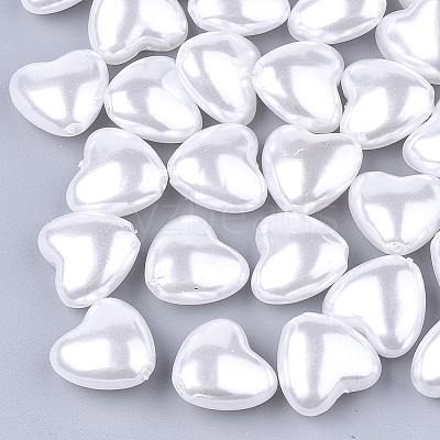 Eco-Friendly ABS Plastic Imitation Pearl Beads X-OACR-T012-15A-1