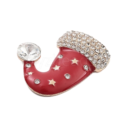 Christmas Alloy Rhinestone Cabochons FIND-U016-03G-01-1