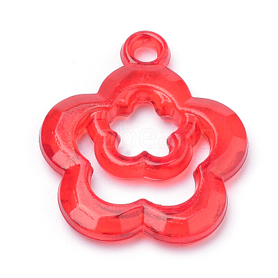 Transparent Acrylic Pendants TACR-S144-54-1