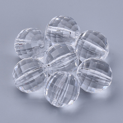 Transparent Acrylic Beads TACR-Q254-10mm-V01-1