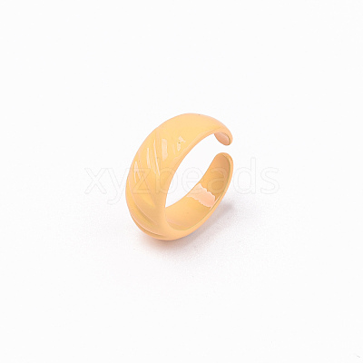 Spray Painted Alloy Cuff Rings RJEW-T011-31A-RS-1