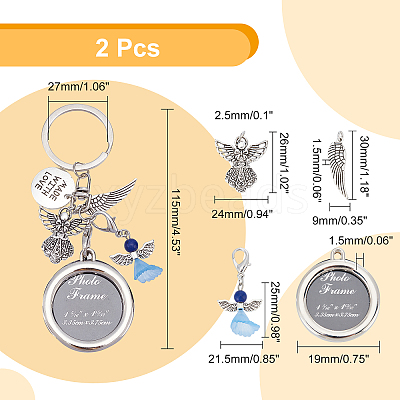Alloy Pendants Keychain KEYC-CA0001-20-1