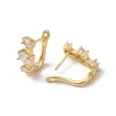 Brass Hoop Earrings EJEW-L271-13KCG-01-1