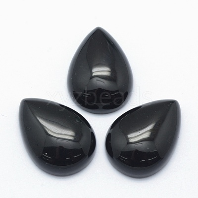 Natural Obsidian Cabochons G-E491-B-07-1
