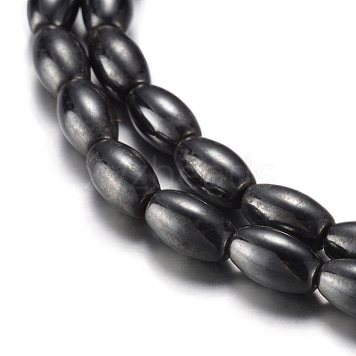 Magnetic Synthetic Hematite Bead Strands G-A164-12A-1