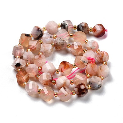 Natural Cherry Blossom Agate Beads Strands G-L579-03-1